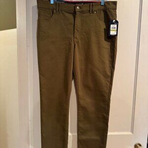 Nautica, The Pier Skinny Full Length Pants, Olive (Lake Tahoe), Size 14